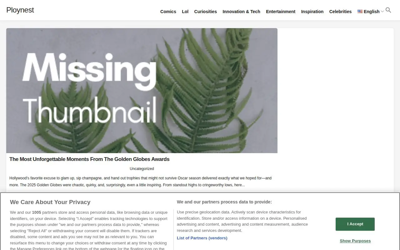 Landing page screenshot for ploynest.com