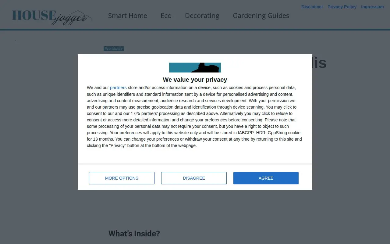 Landing page screenshot for www.housejogger.com