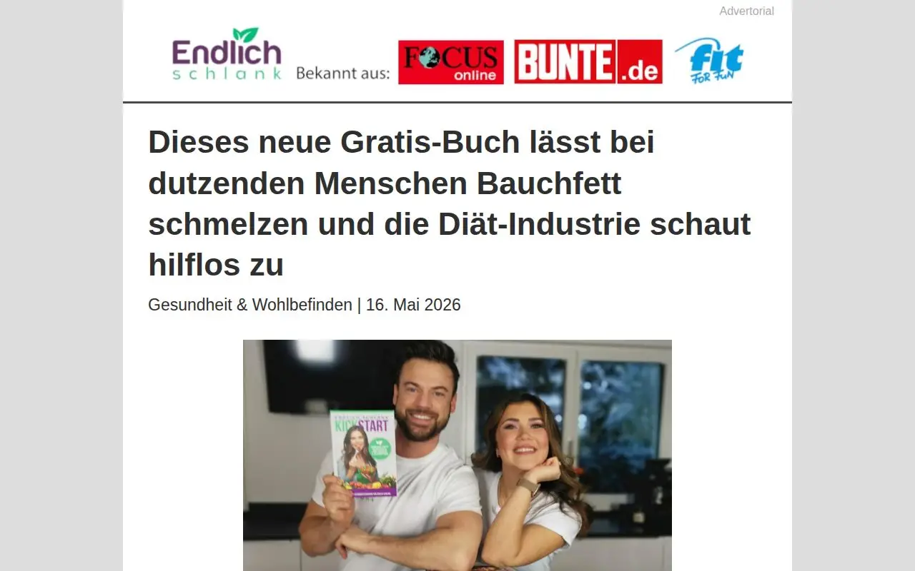 Landing page screenshot for endlich-schlank-abnehmplan.de