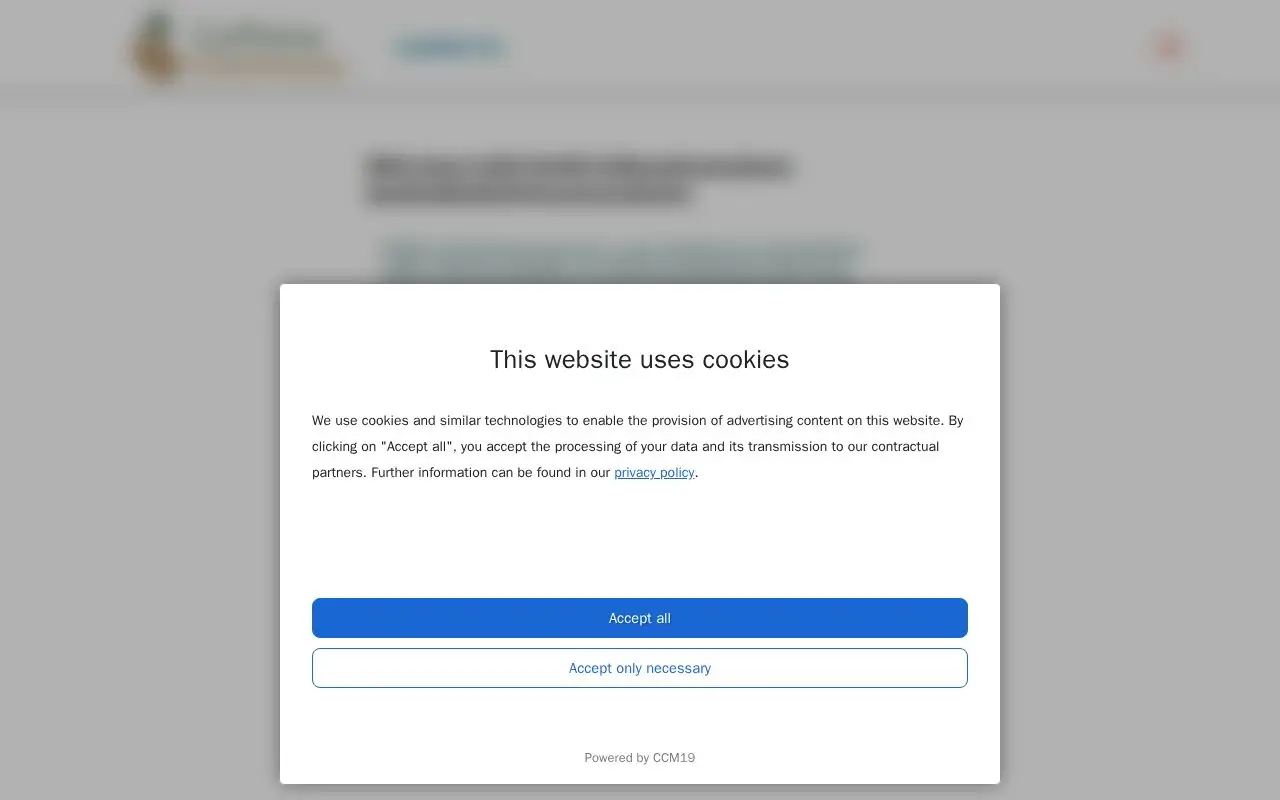 Landing page screenshot for caffeinecommons.com