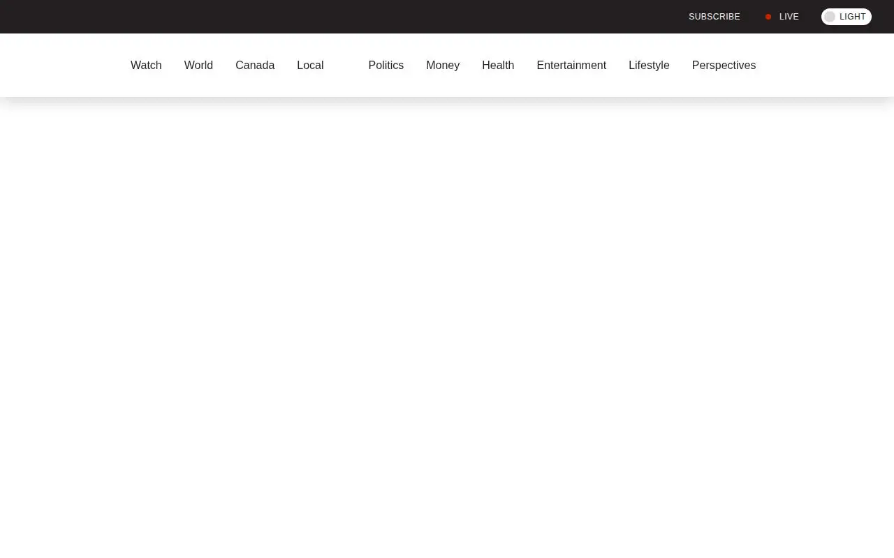 Landing page screenshot for globalnews.ca
