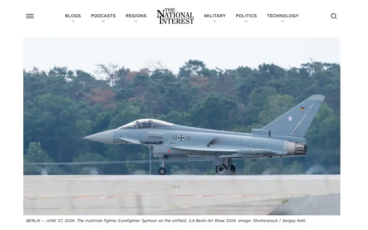 Landing page screenshot for nationalinterest.org