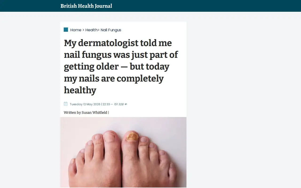 Landing page screenshot for www.britishhealthjournal.com