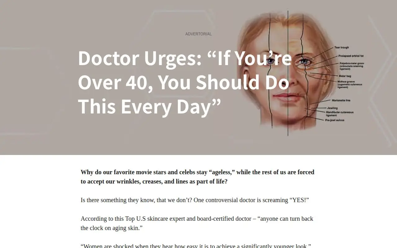 Landing page screenshot for wellnessgaze.com