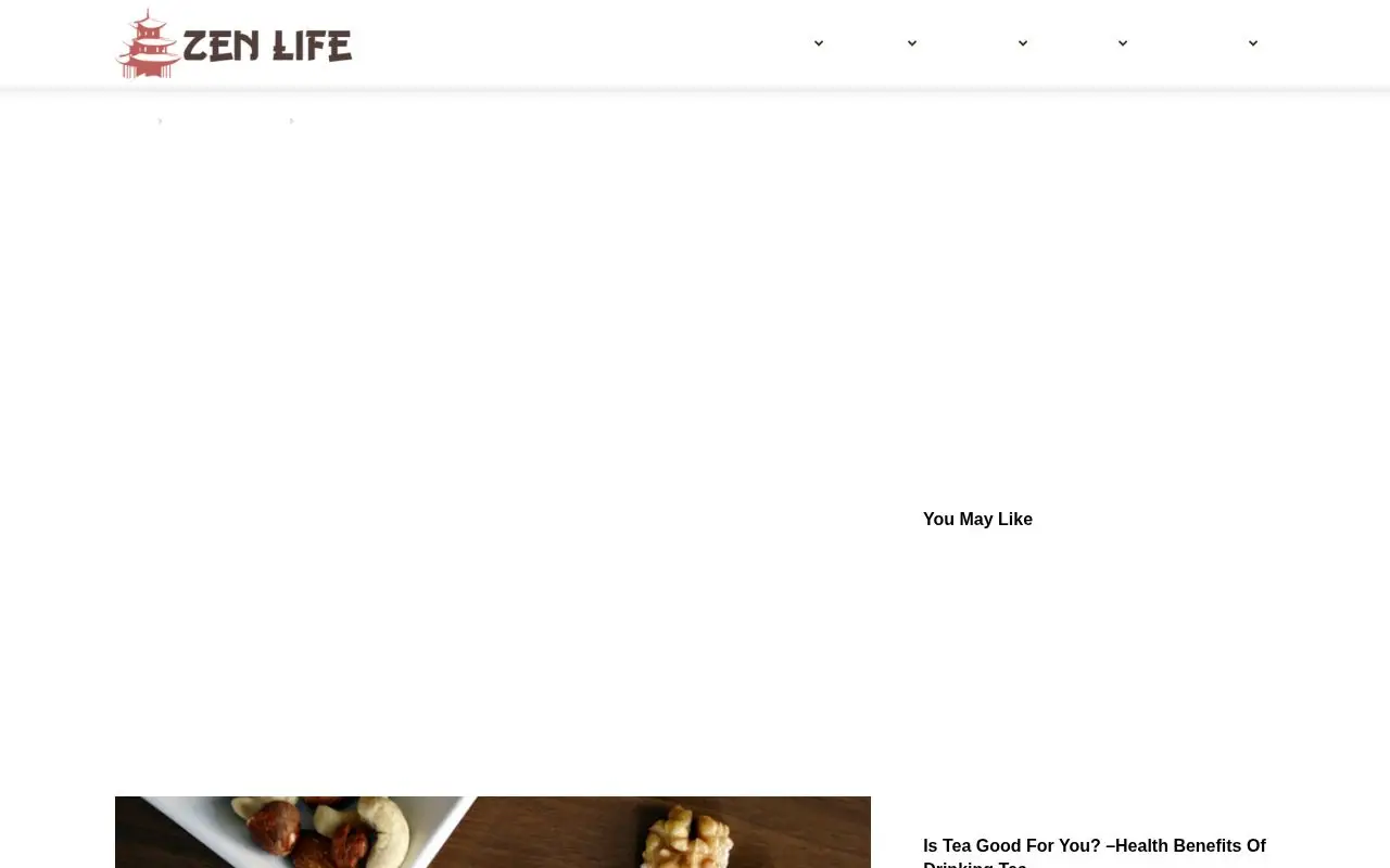 Landing page screenshot for zenlifemag.com