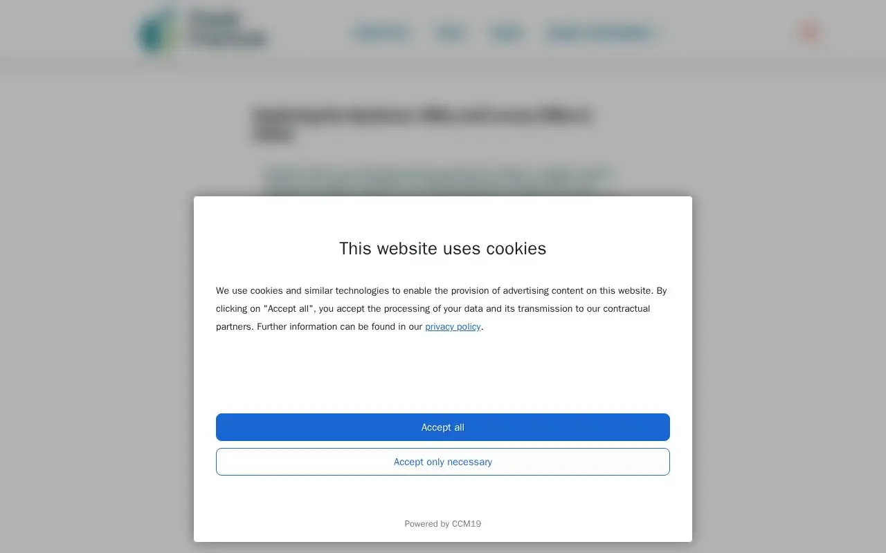Landing page screenshot for freshfacture.com