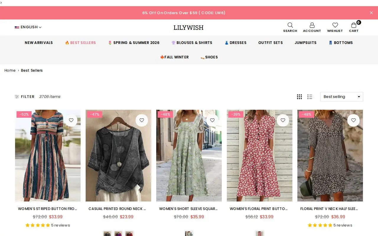 Funnel page 5 for www.lilywish.com
