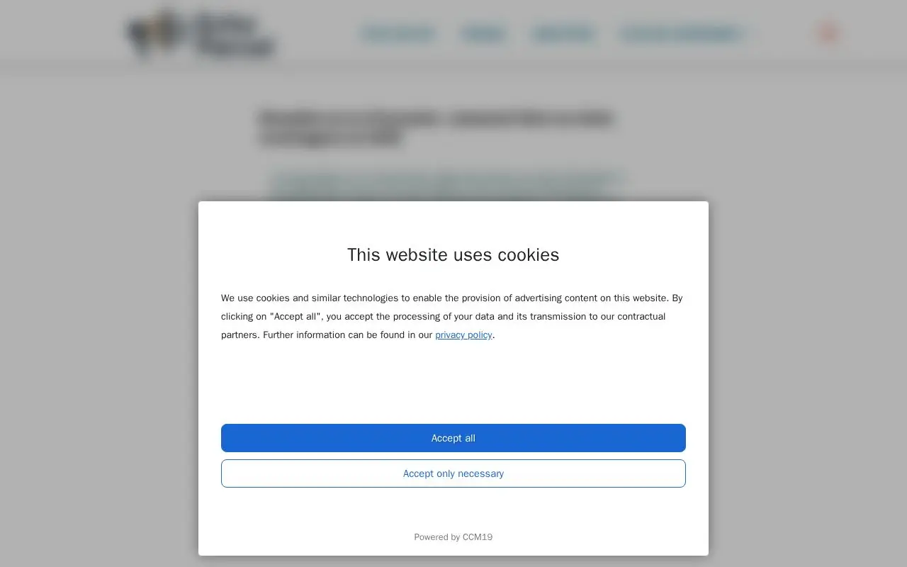 Landing page screenshot for echoparcel.com
