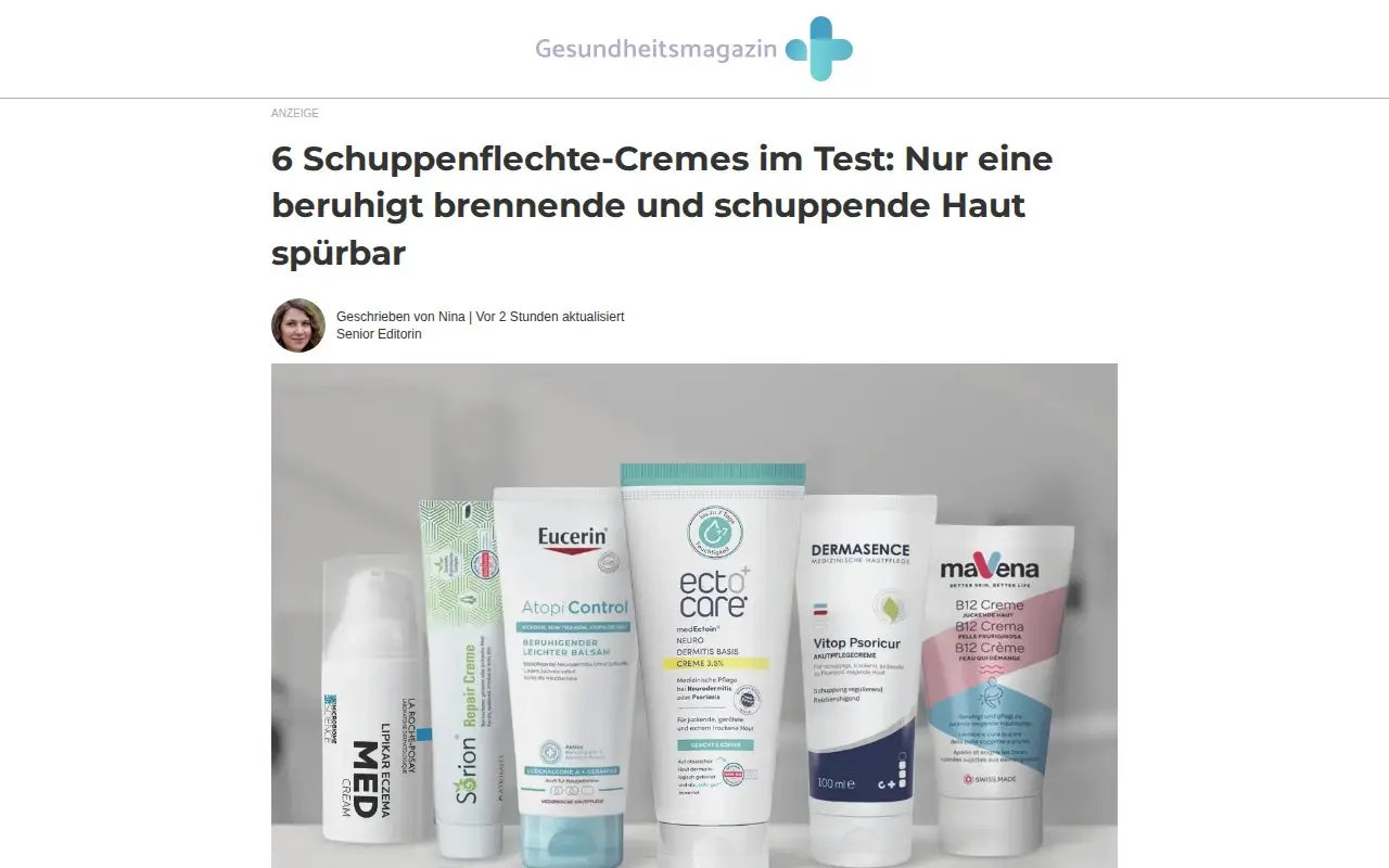 Überraschung im Schuppenflechte-Creme Test: Dieser Sieger überzeugt