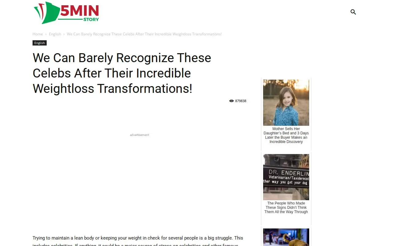 Funnel page 1 for 5minstory.com