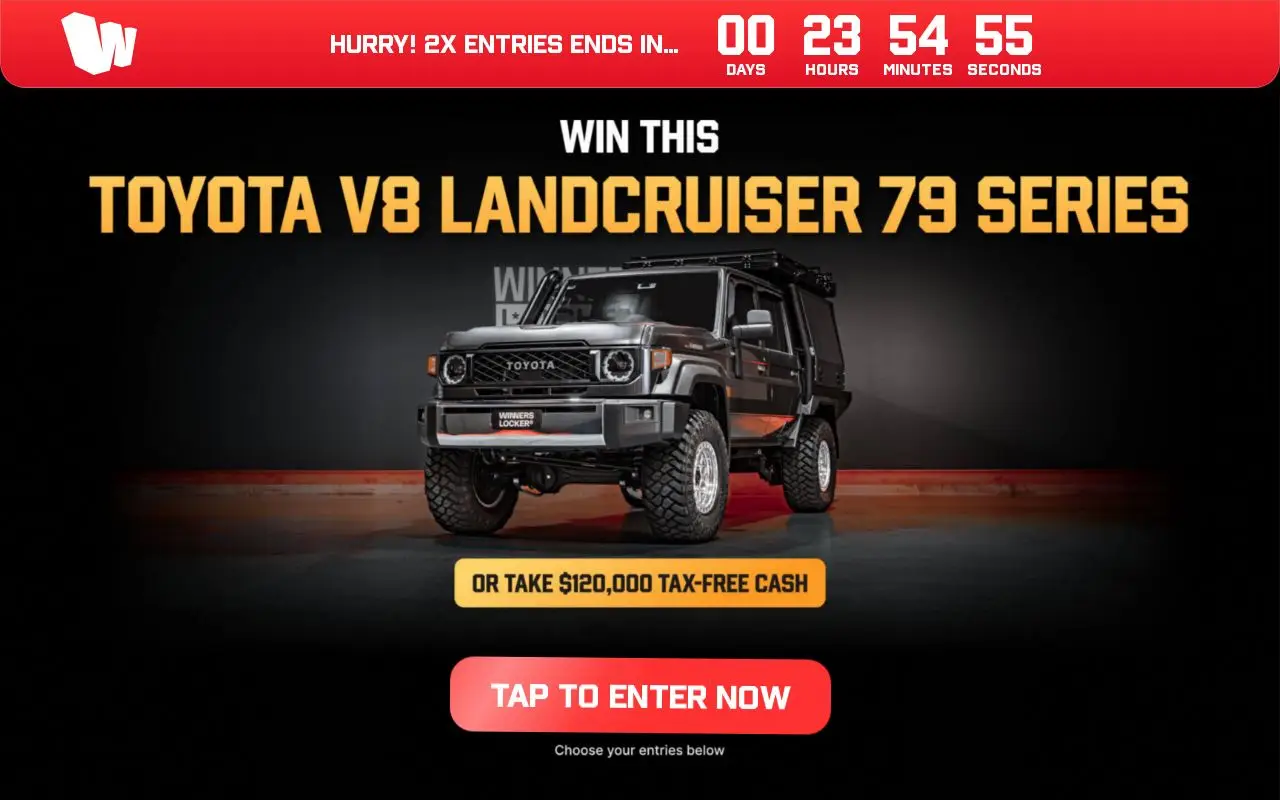 Landing page screenshot for winnerslocker.com.au