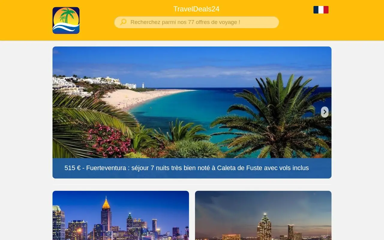 Funnel page 1 for www.traveldeals24.net