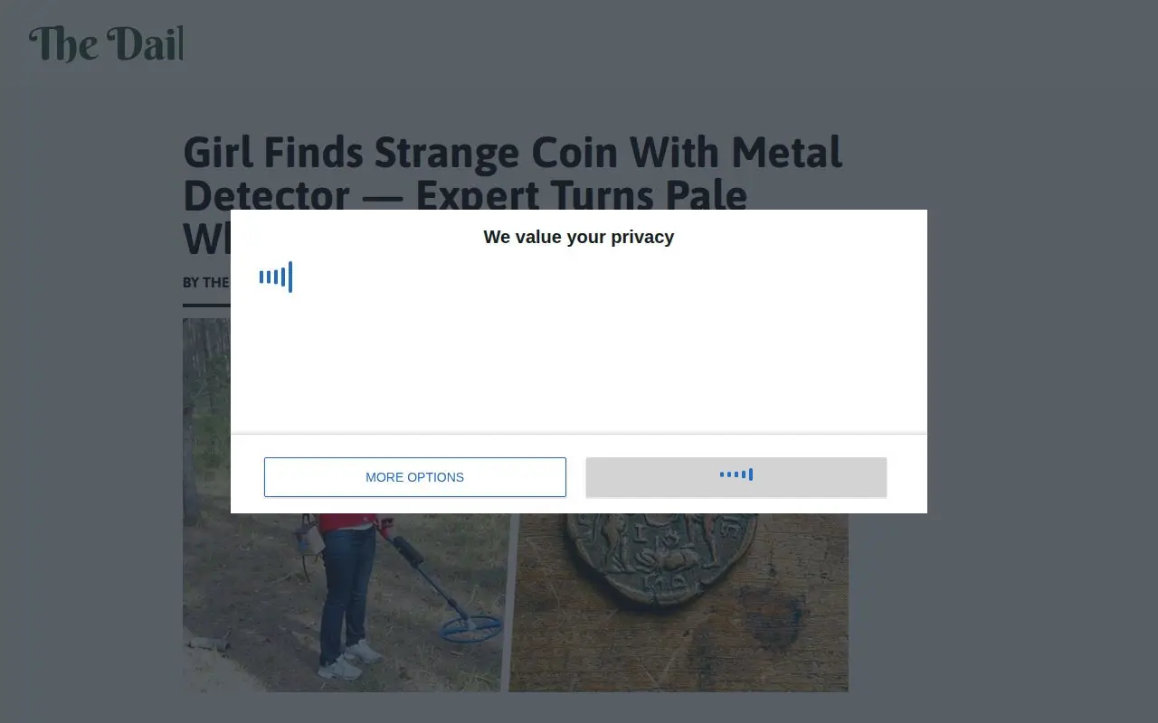 Landing page screenshot for thedailywhirl.com