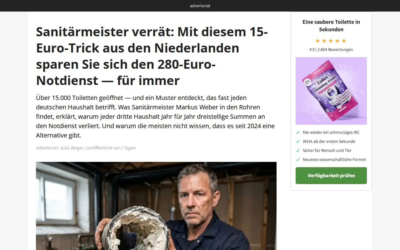 Landing page screenshot for ratgeber-direkt.com
