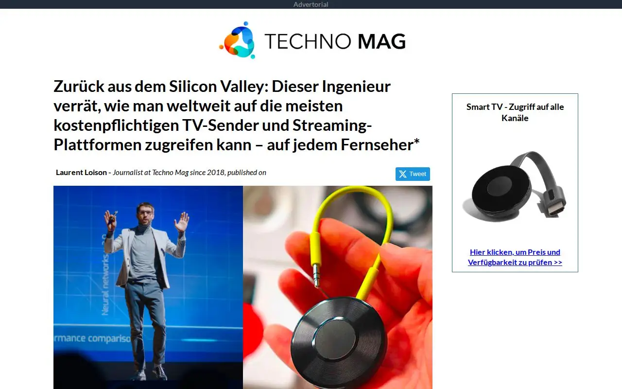 Landing page screenshot for www.novatrendnews.com