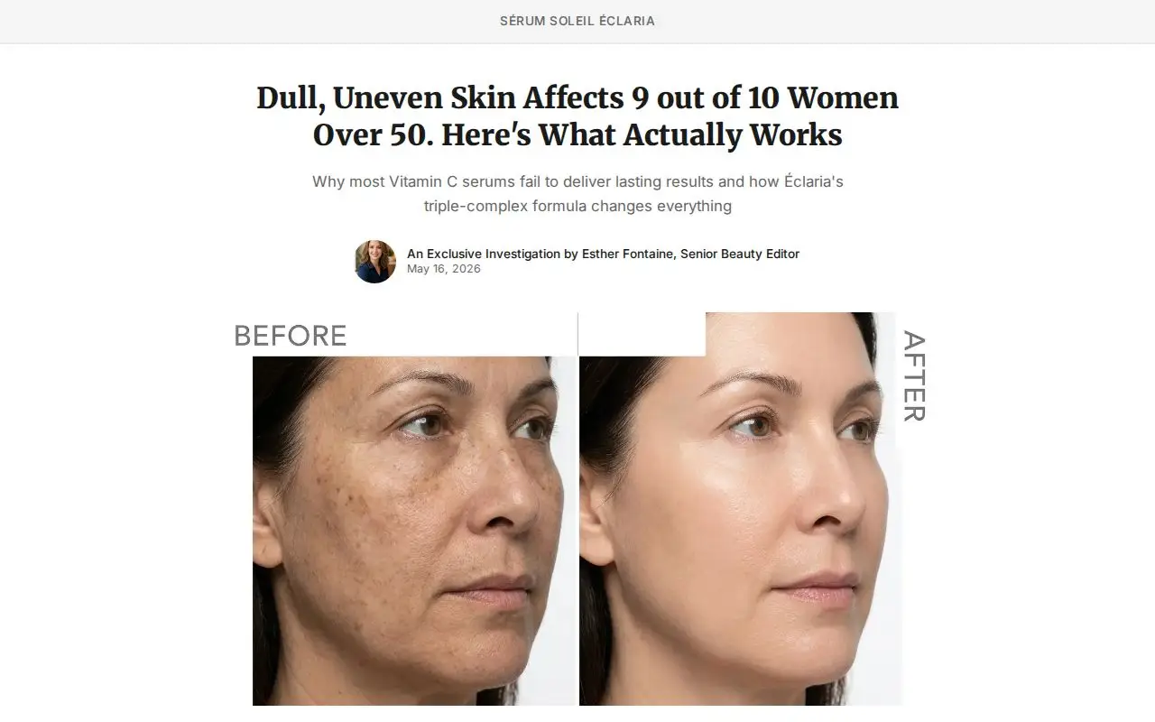 Landing page screenshot for thebeautydna.com