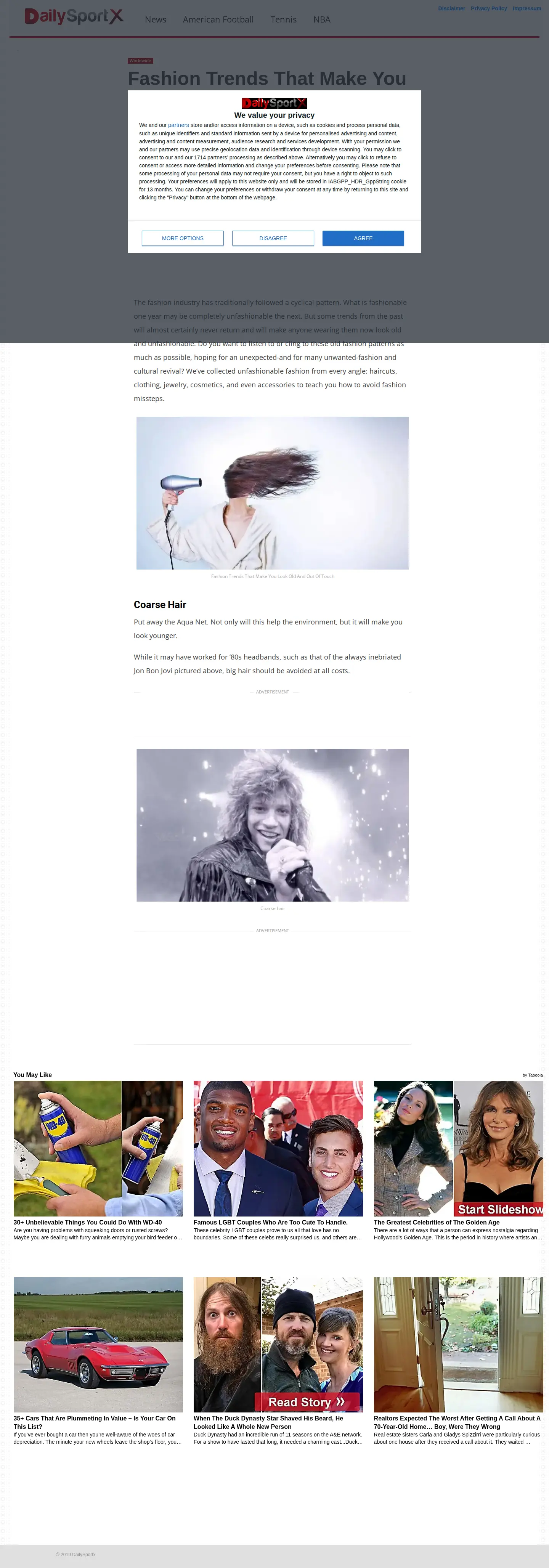 Landing page screenshot