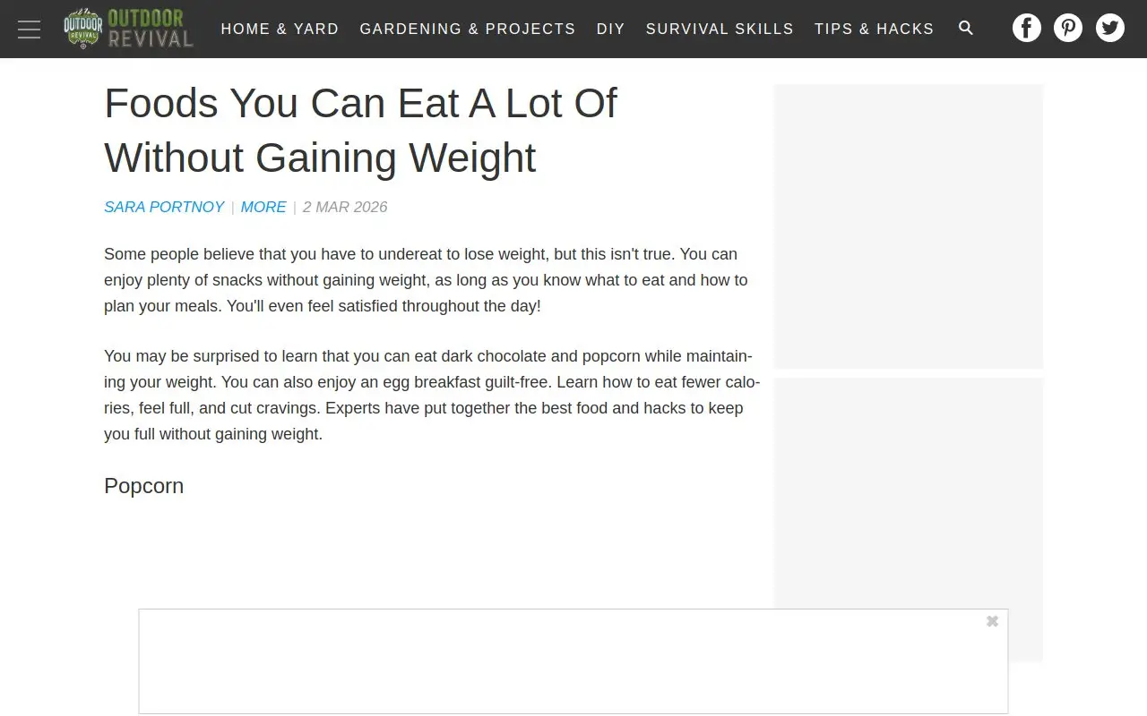 Landing page screenshot