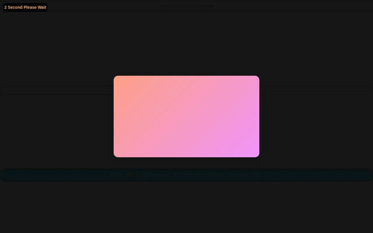 Landing page screenshot