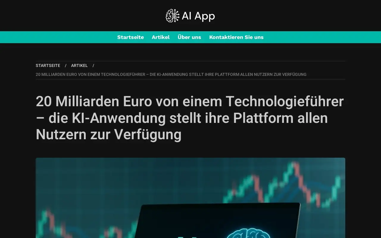 Landing page screenshot