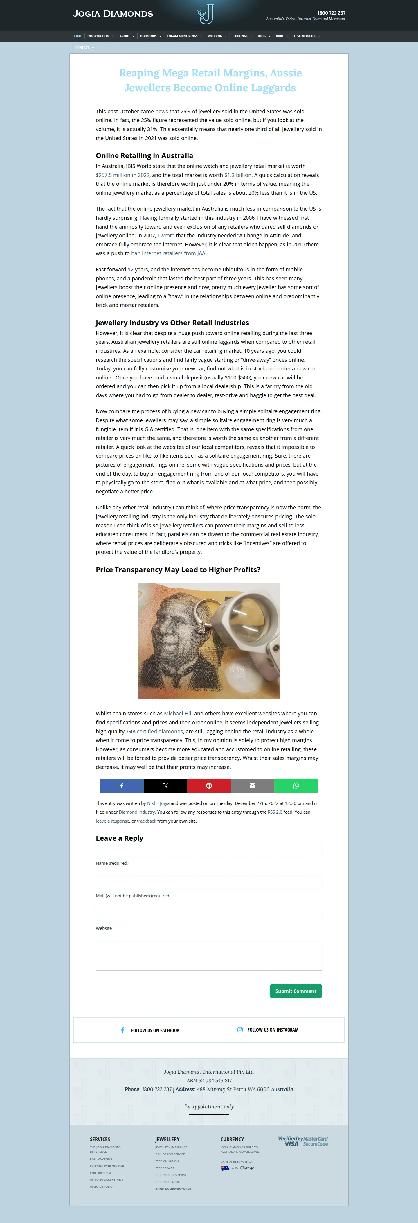 Landing page screenshot