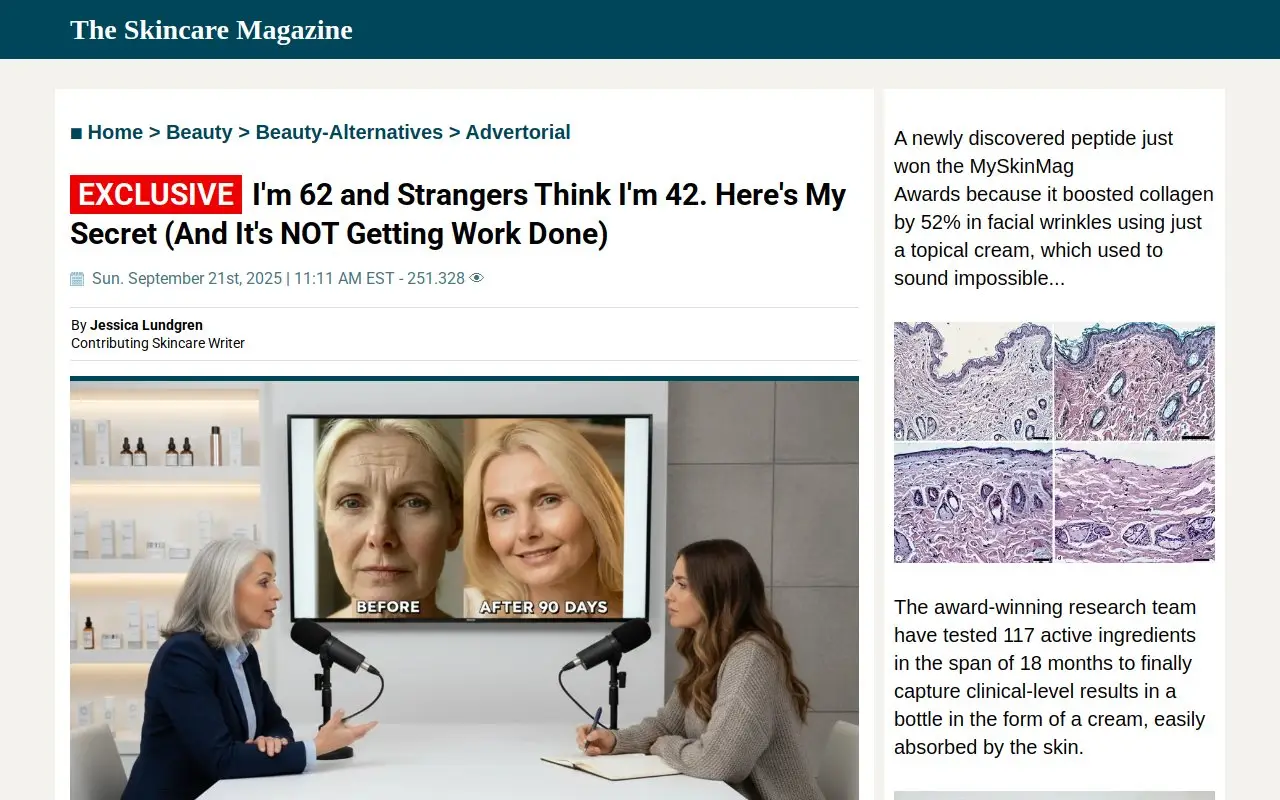 Landing page screenshot
