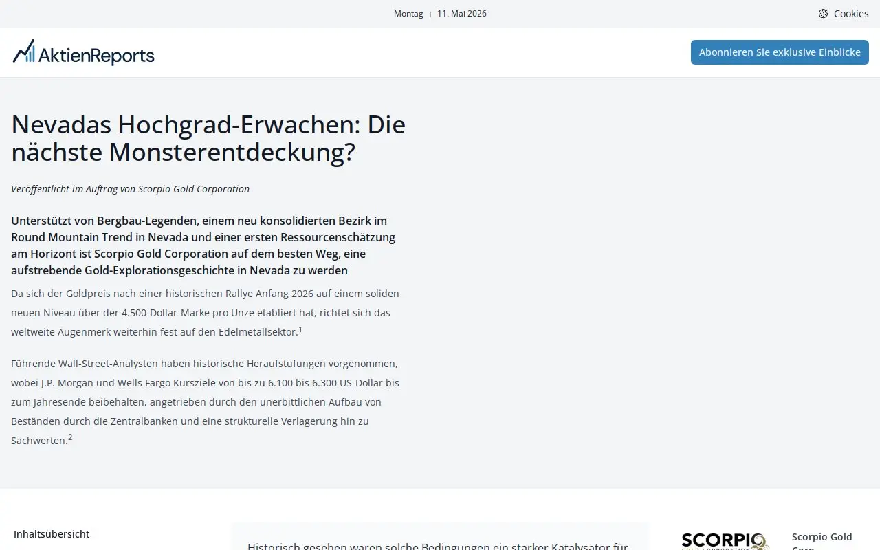 Landing page screenshot