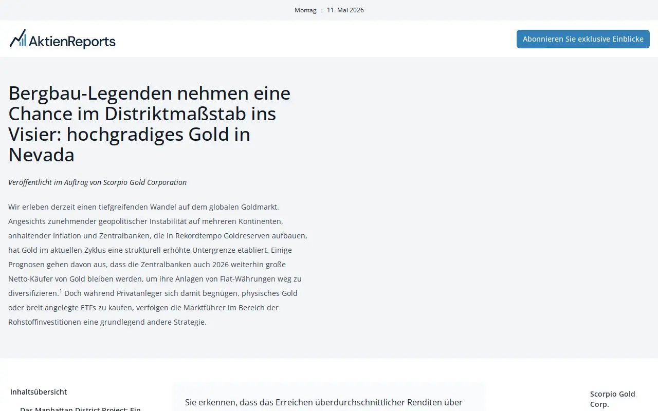Landing page screenshot