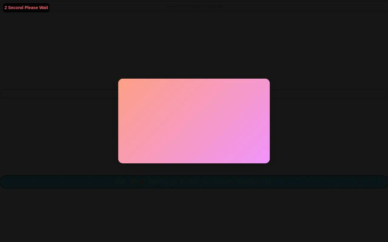Landing page screenshot