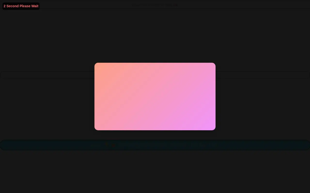 Landing page screenshot