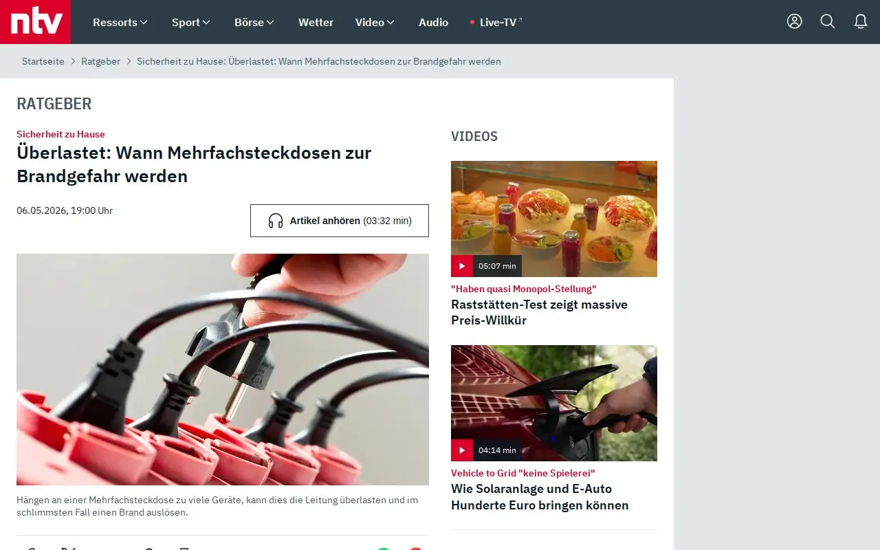 Landing page screenshot
