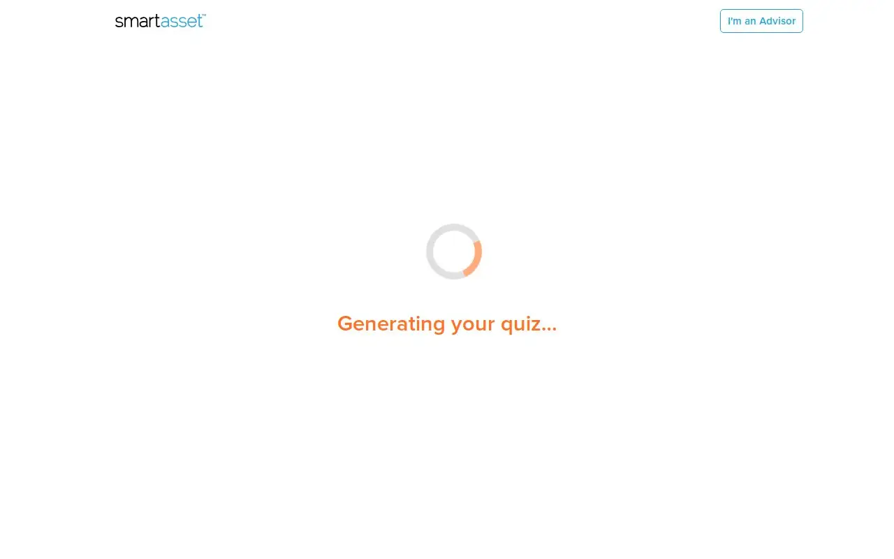 Landing page screenshot