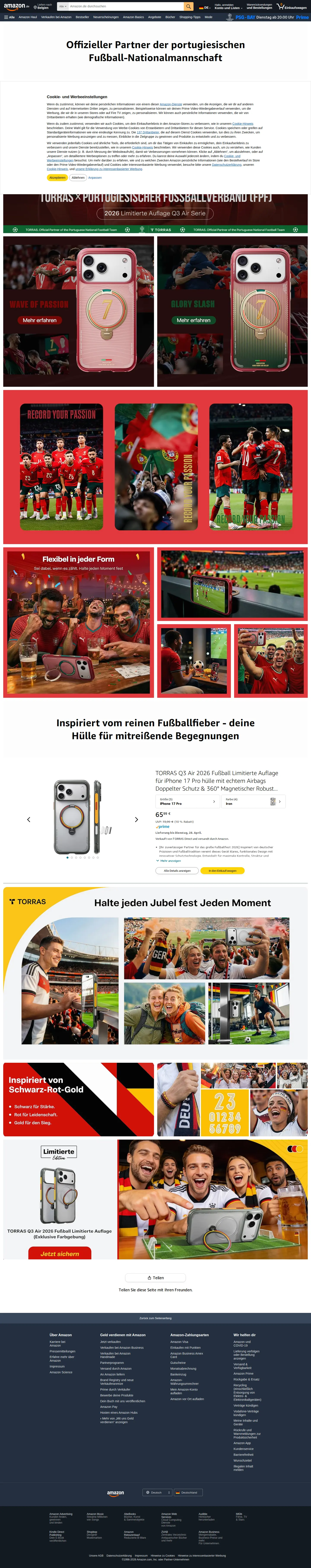 Landing page screenshot