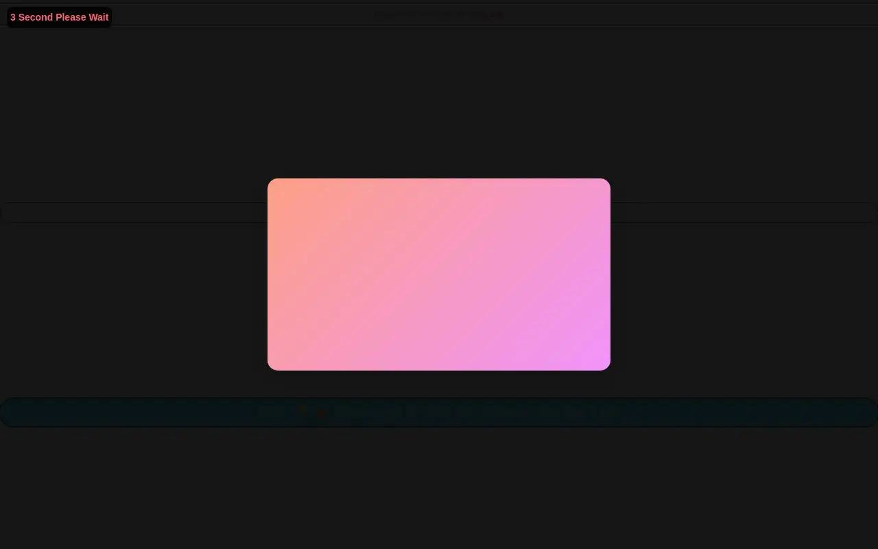 Landing page screenshot