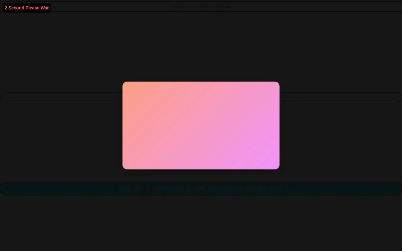 Landing page screenshot