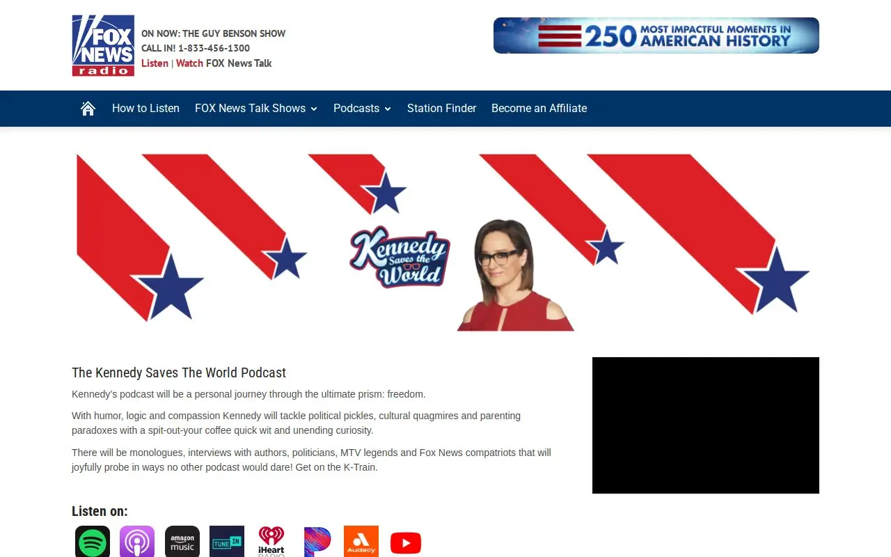 Landing page screenshot