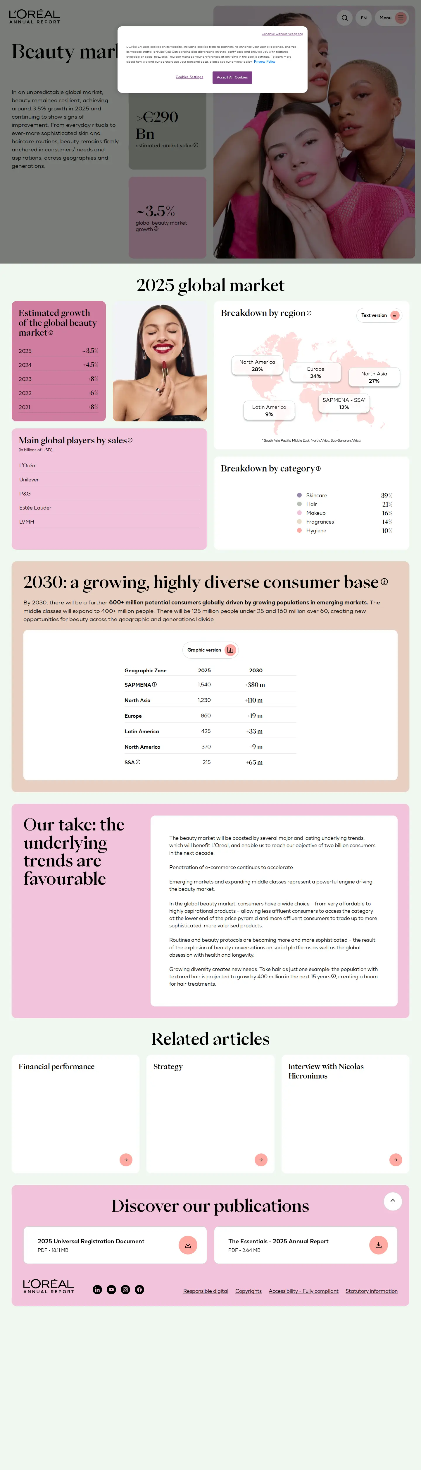 Landing page screenshot
