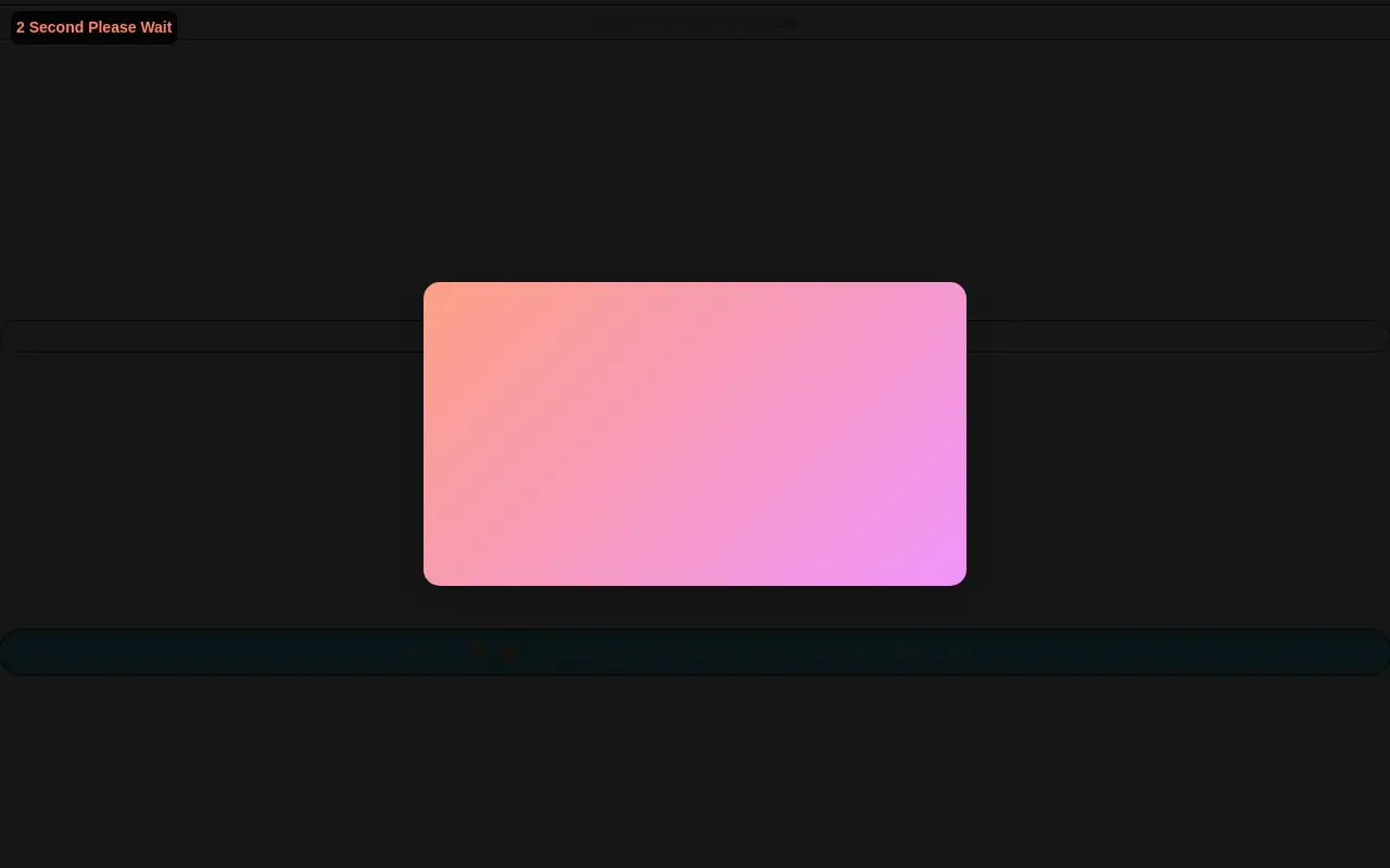 Landing page screenshot
