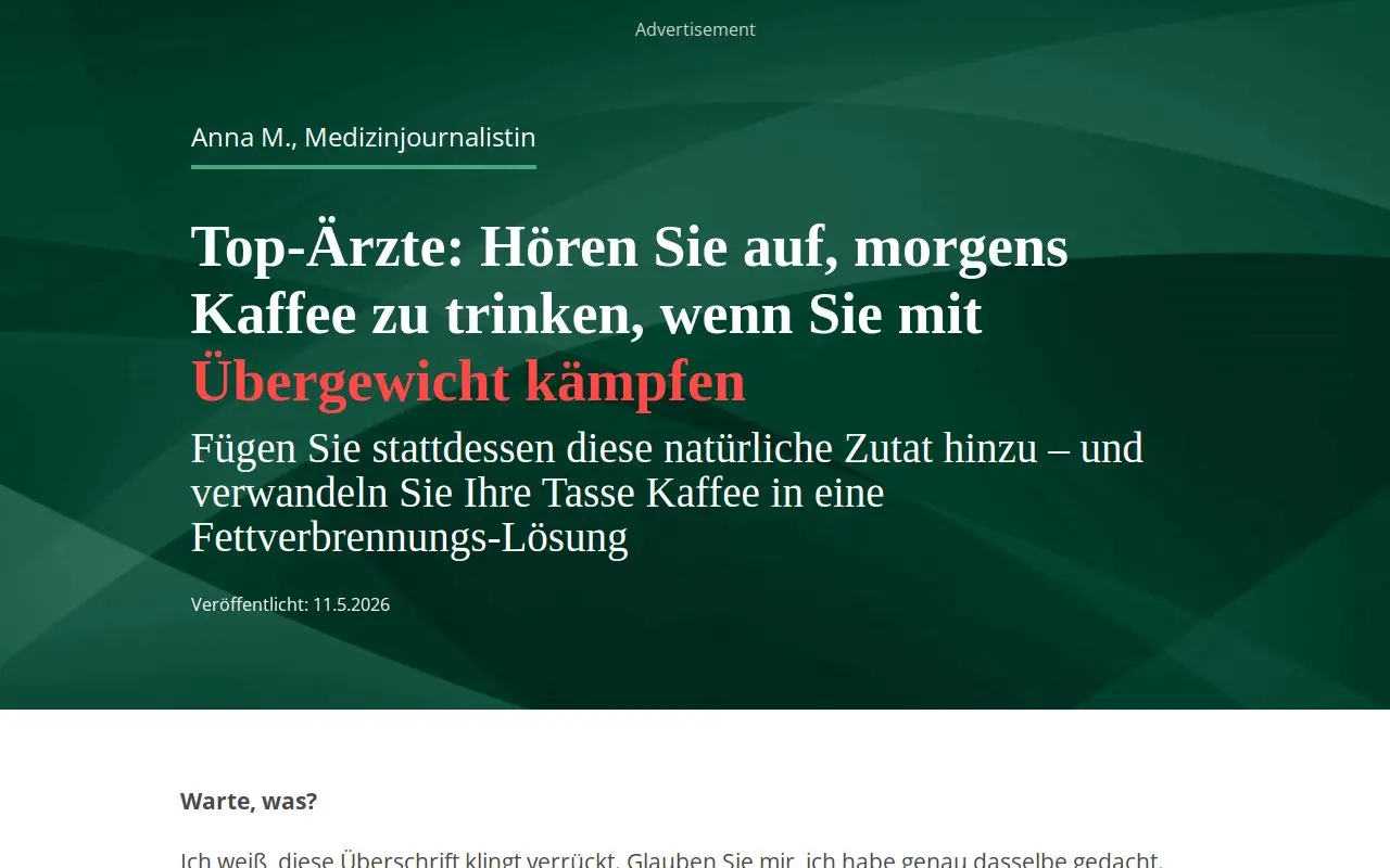 Landing page screenshot