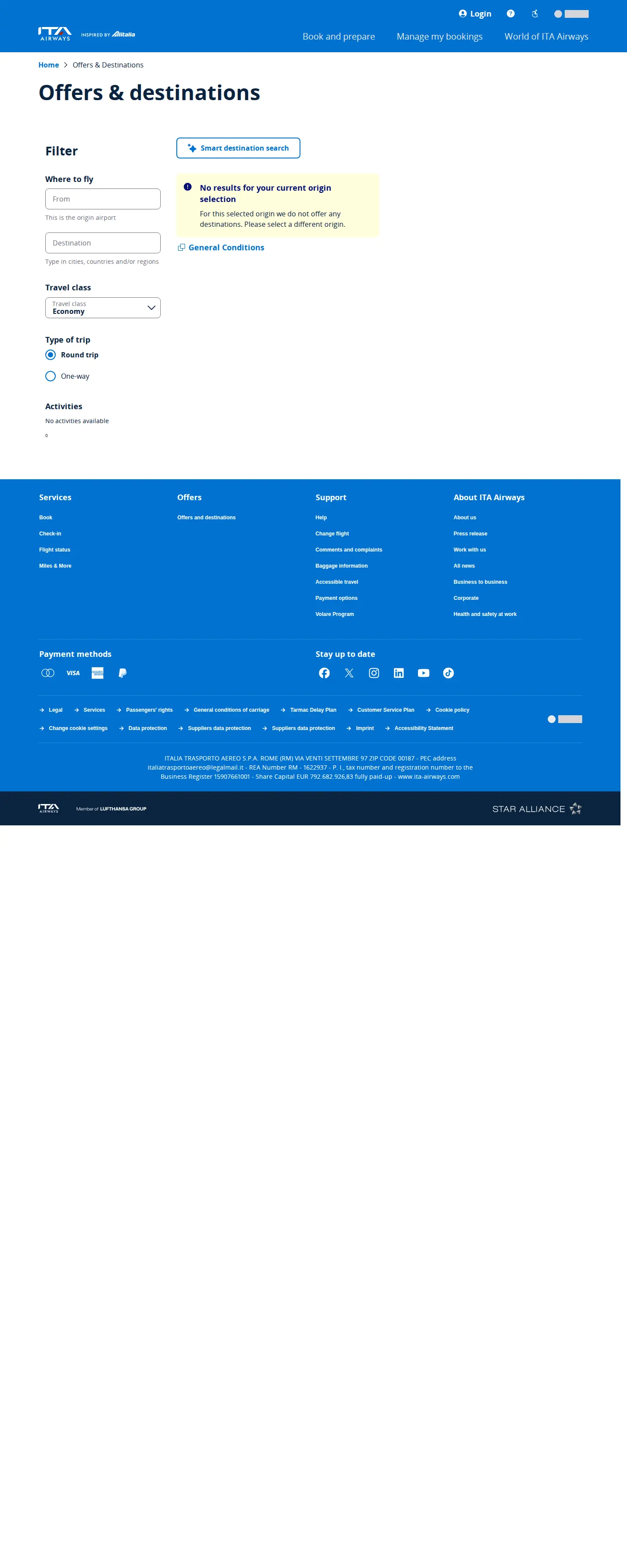 Landing page screenshot