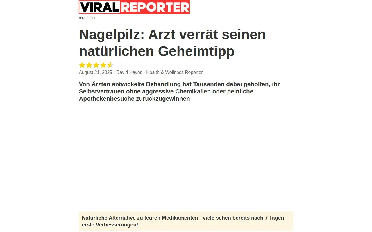 Landing page screenshot