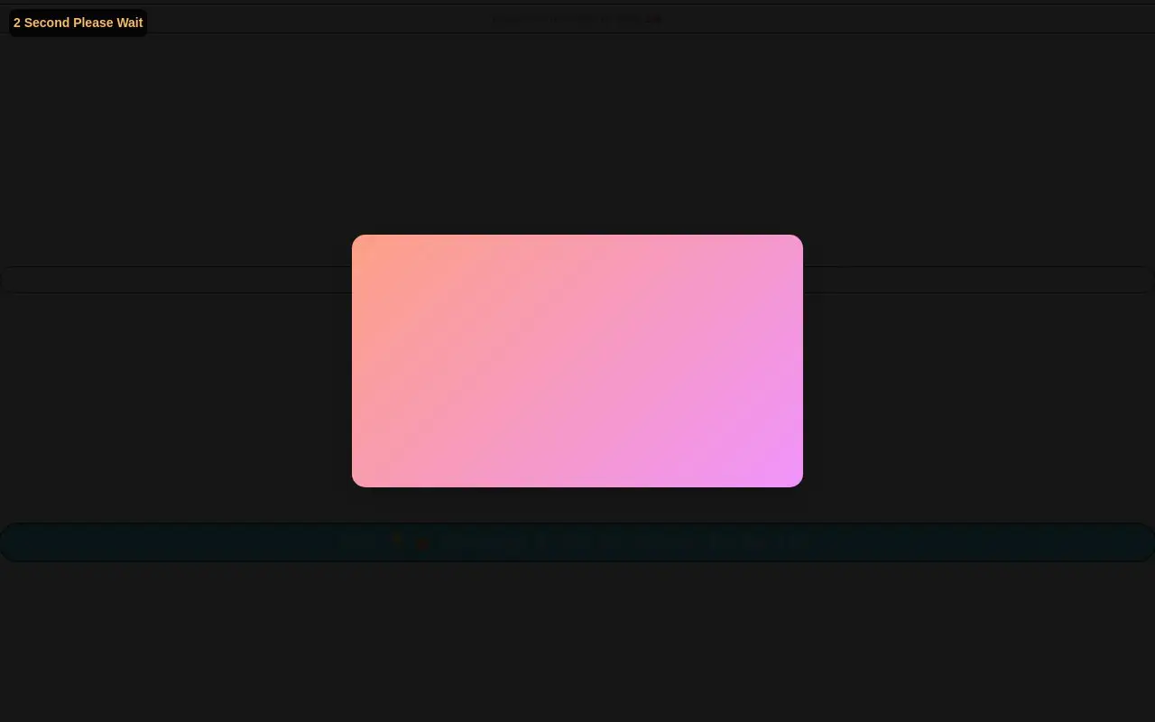 Landing page screenshot