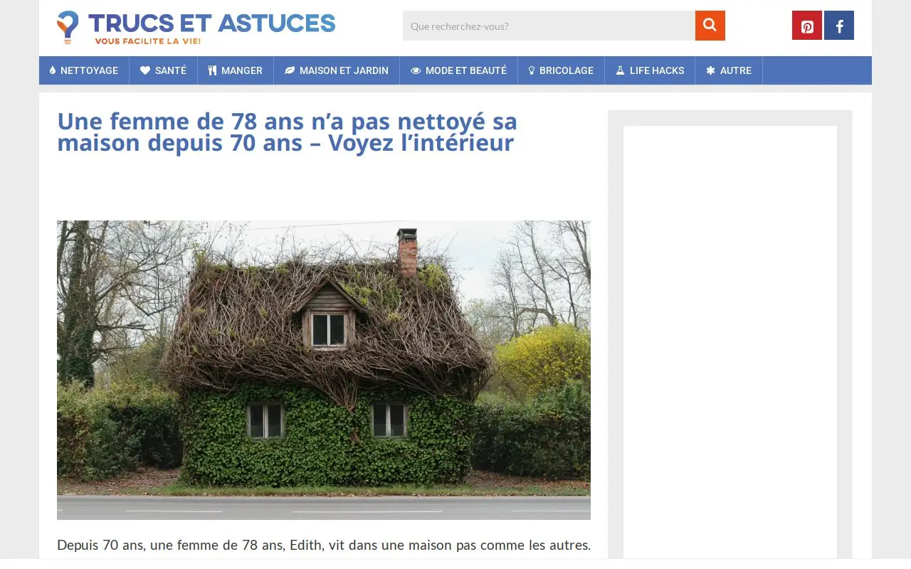 Landing page screenshot