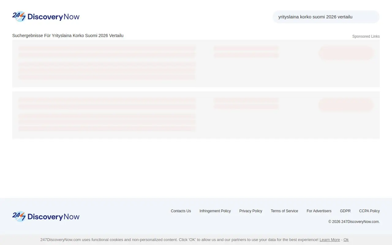 Landing page screenshot