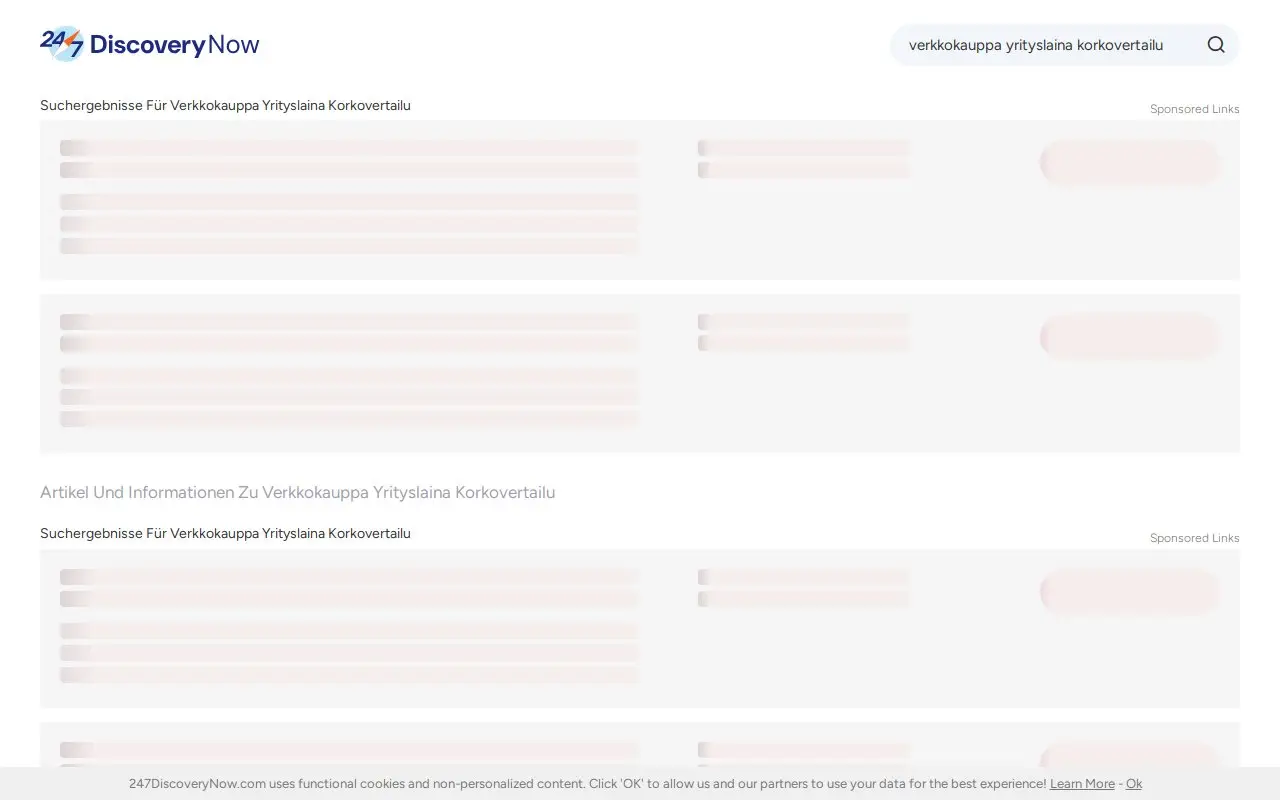 Landing page screenshot