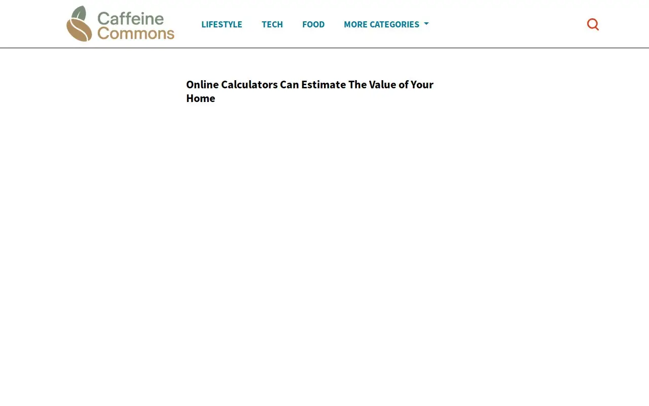 Landing page screenshot