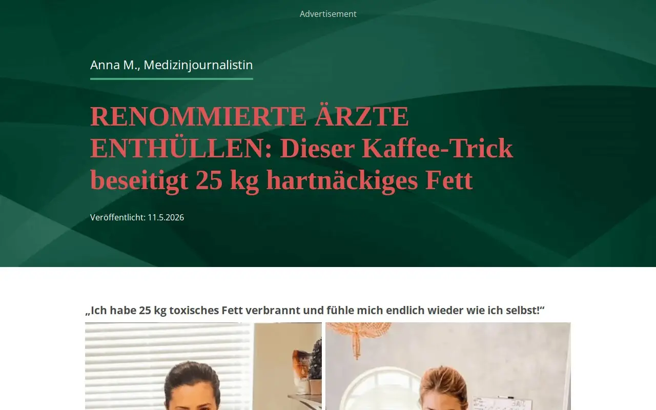 Landing page screenshot