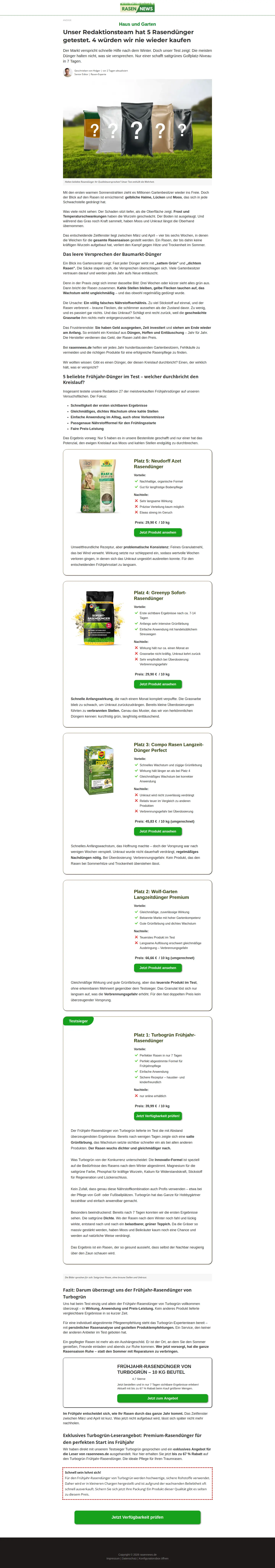Landing page screenshot