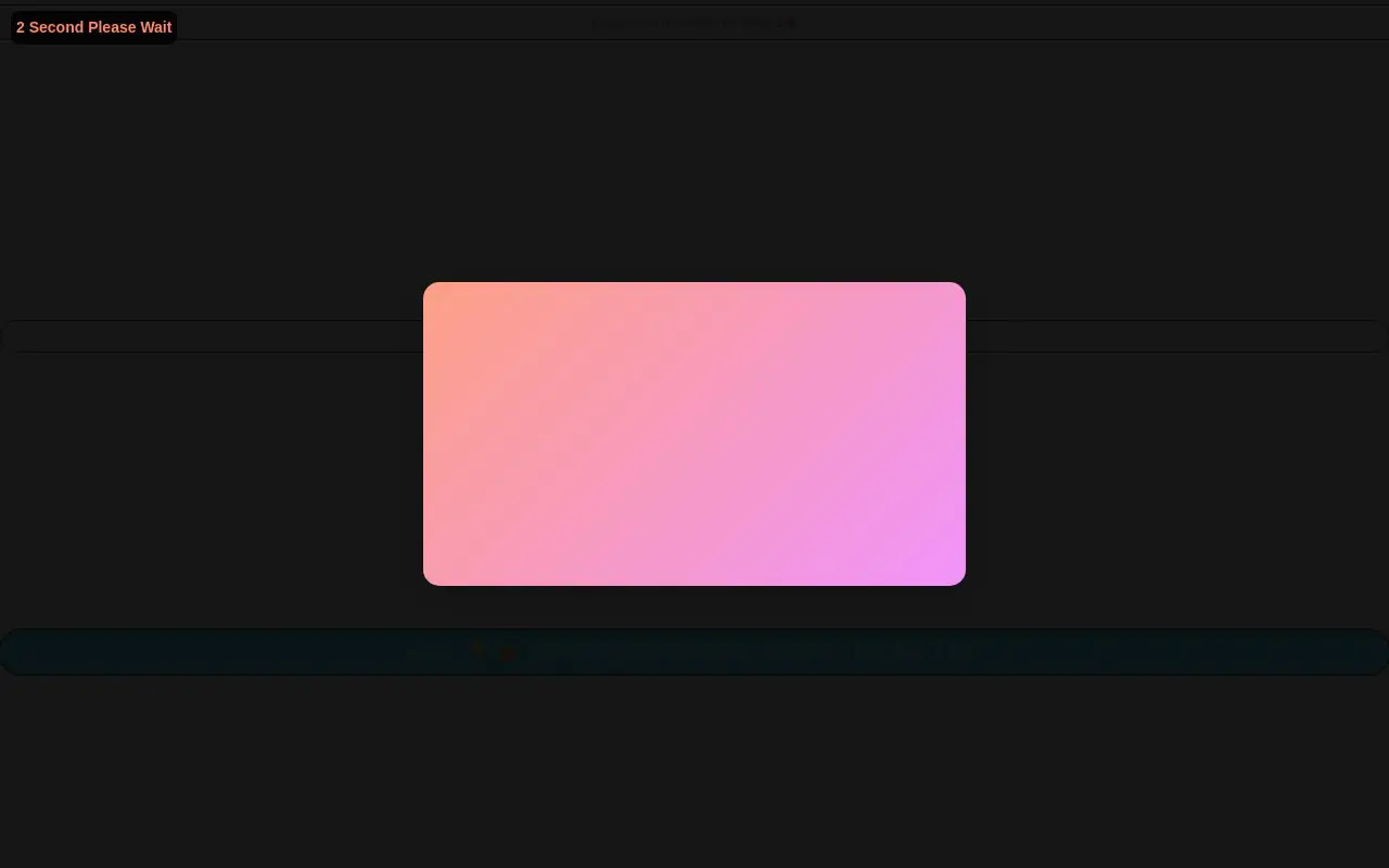 Landing page screenshot