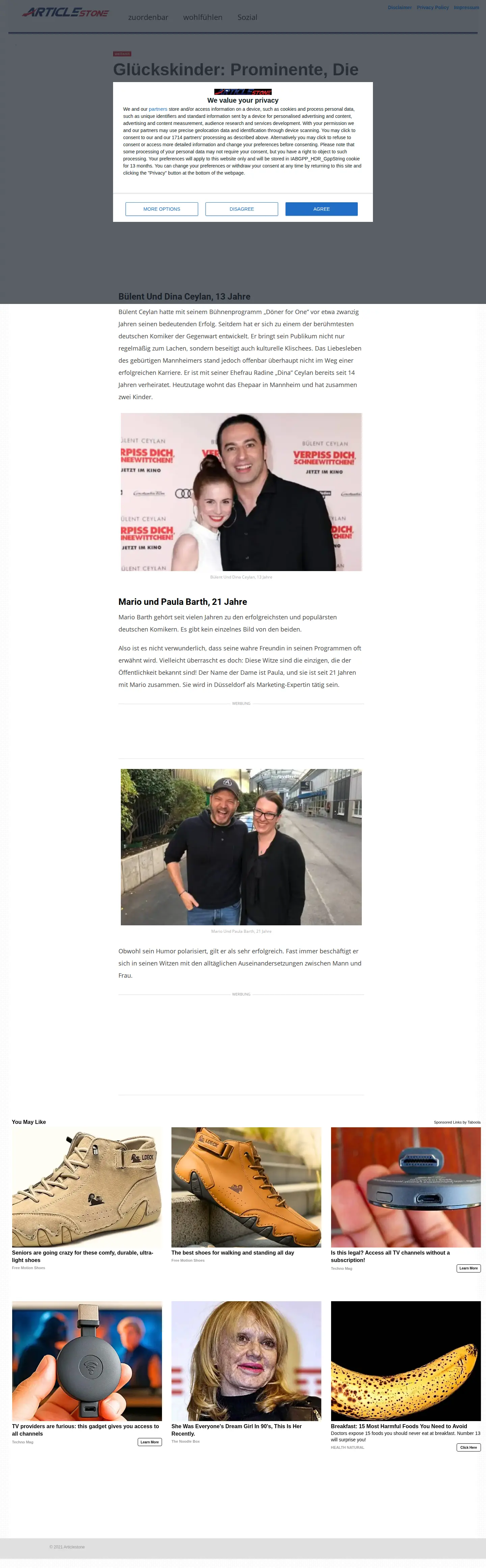 Landing page screenshot